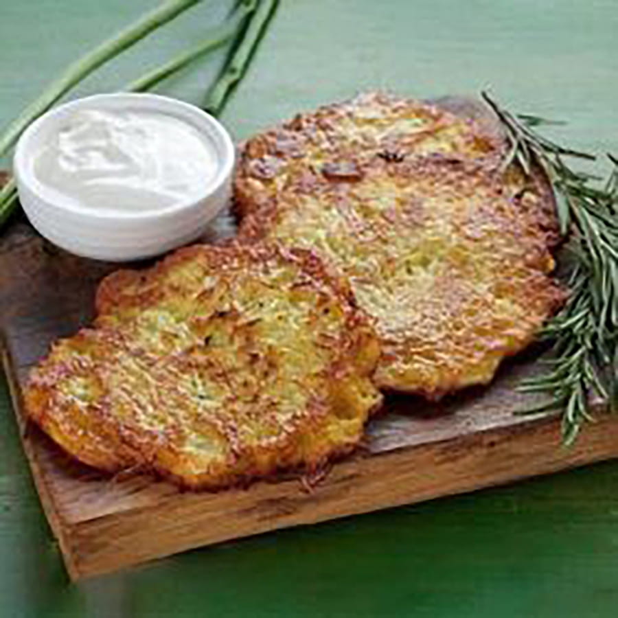 Драники со сметаной