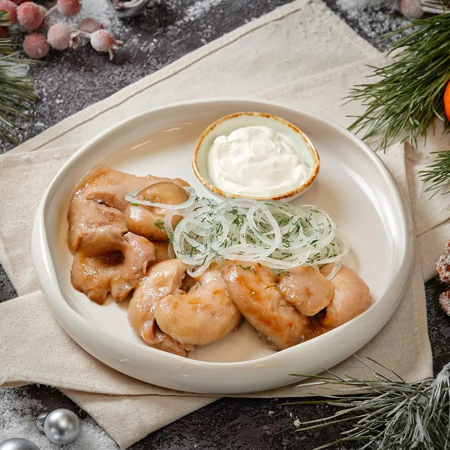 Грузди со сметаной 