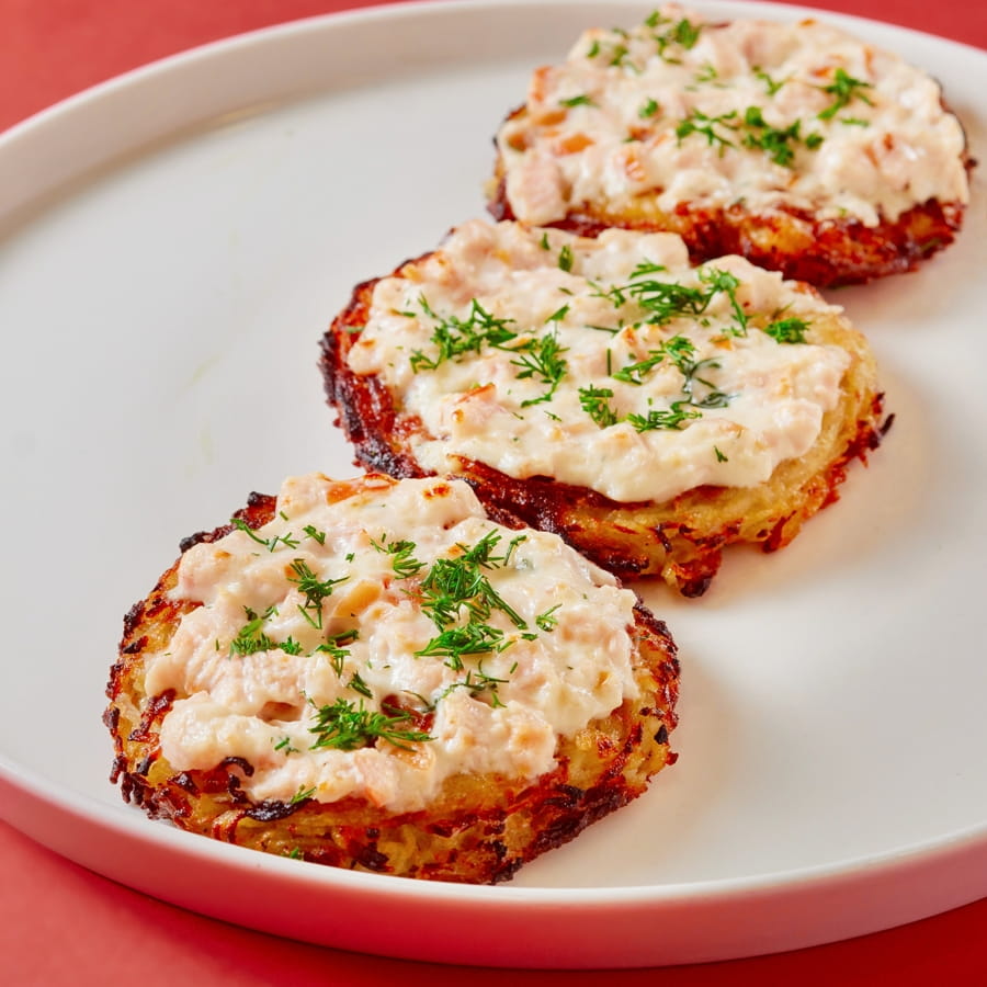 Драники с копчёностями