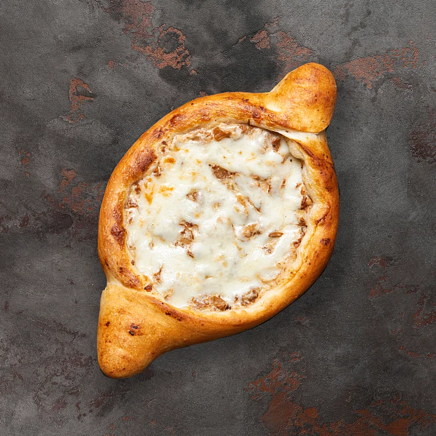 Хачапури курица с грибами