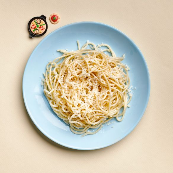 Спагетти отварные с сыром